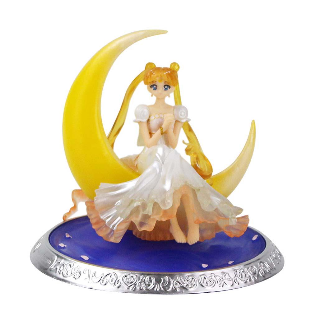 Tượng Mô Hình Nhân Vật Thủy Thủ Mặt Trăng Xinh Xắn Dùng Trong Trang Trí
