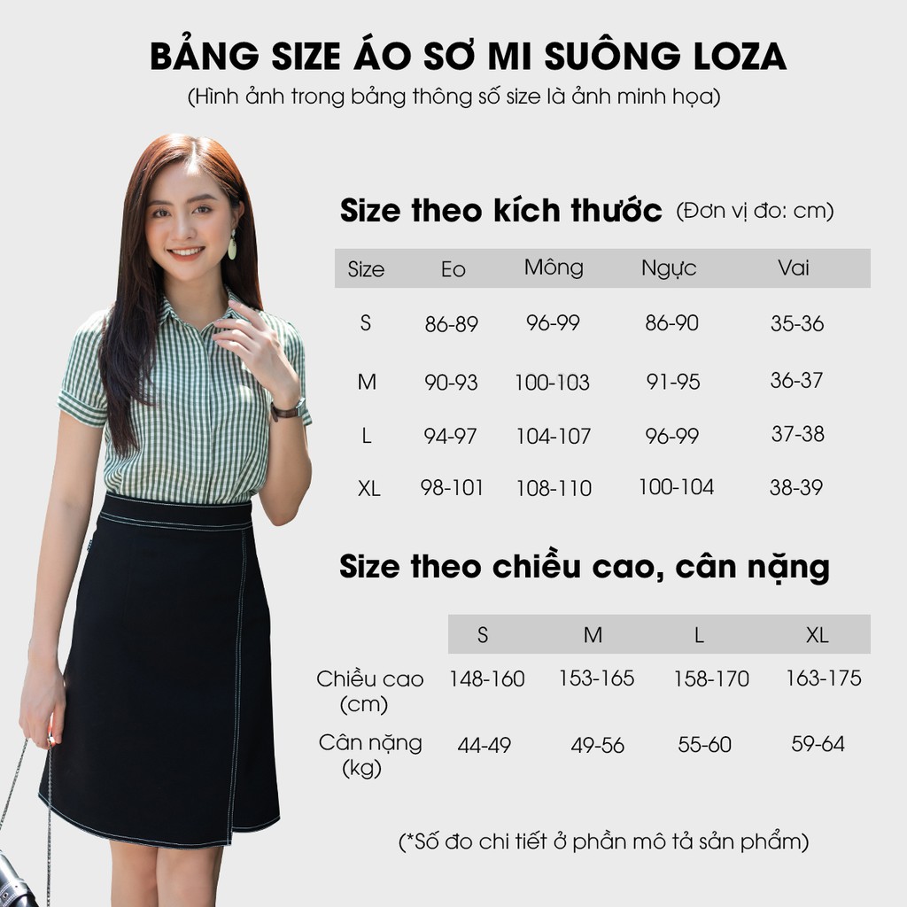 Áo sơ mi nữ LOZA họa tiết hoa nhí chun vai - LS1465