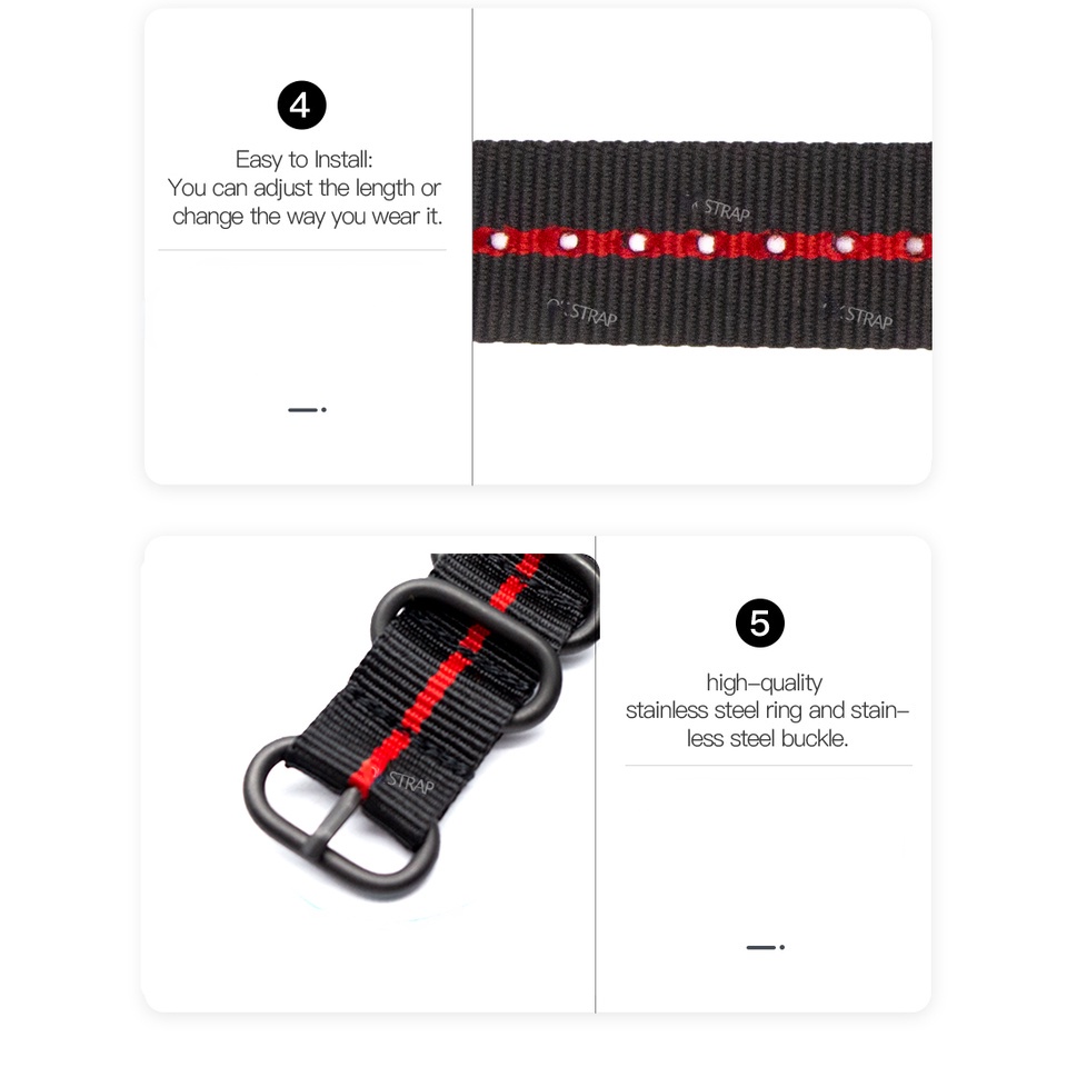 Dây Đeo Đồng Hồ 18mm 20mm 22mm 24mm Chất Lượng Cao