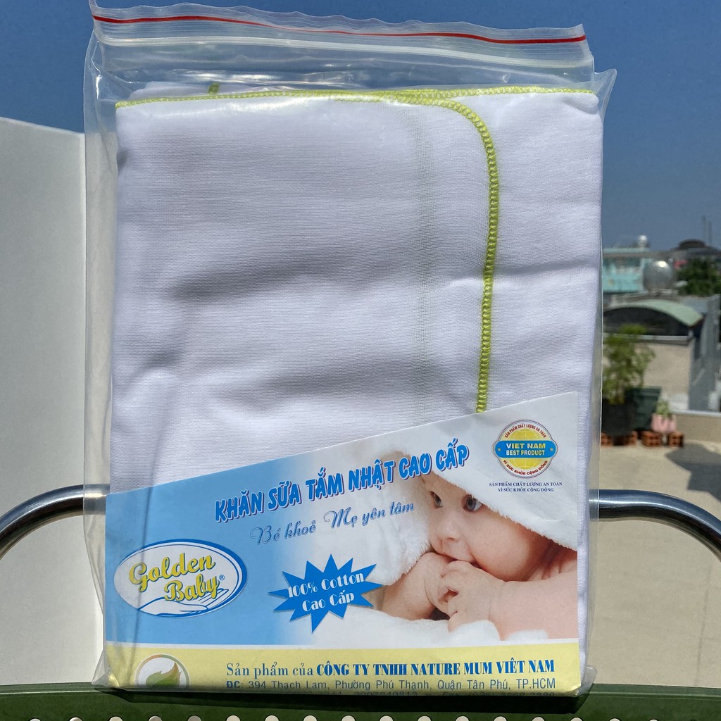 (Giá cho 1 khăn) Khăn sữa tắm, khăn xô tắm 100% cotton cao cấp an toàn cho bé - Nature Mum