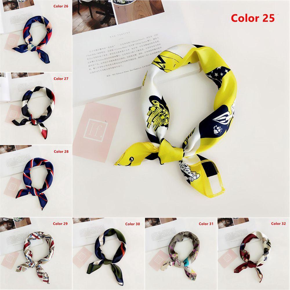 MAXG Khăn Choàng Cổ Hình Vuông Cỡ Nhỏ Kiểu Vintage Thời Trang Mùa Hè Năng