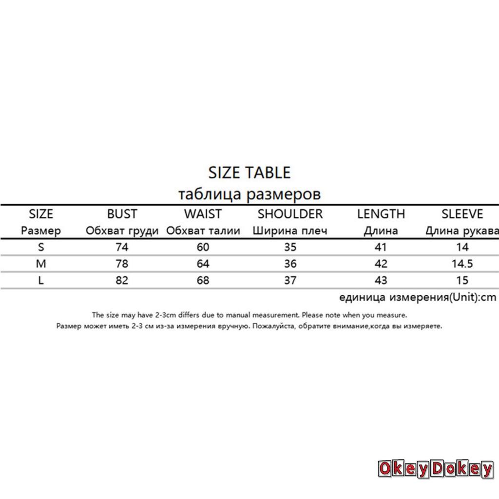 OKDK-Áo Thun Ngắn Tay Cổ Tròn In Họa Tiết Xinh Xắn Dành Cho Nữ