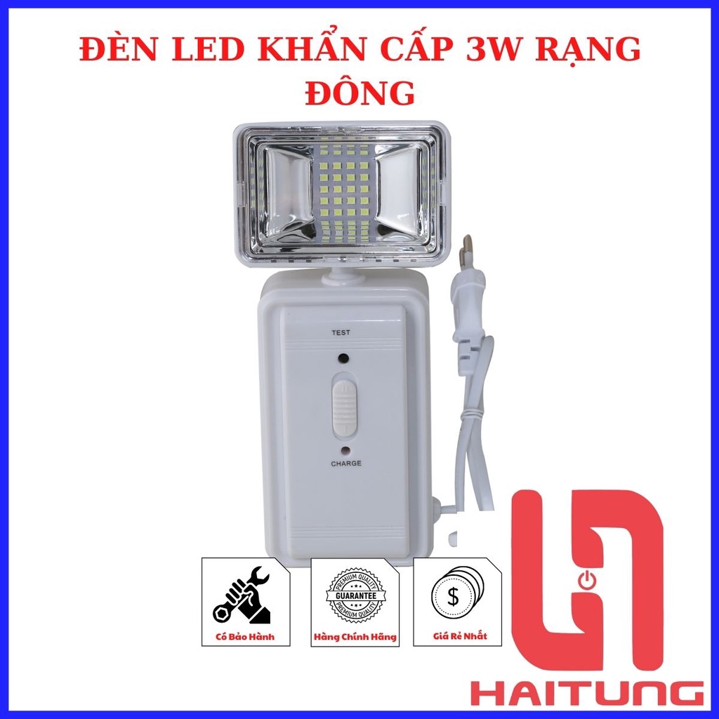 Đèn Led Khẩn Cấp 3W Rạng Đông. Đèn Led Dùng Cho Khi Có Sự Cố Mất Điện. Chính Hãng Rạng Đông