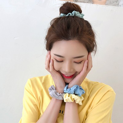 Dây Cột Tóc Cỡ Lớn Phong Cách Hàn Quốc Thời Trang Cho Nữ