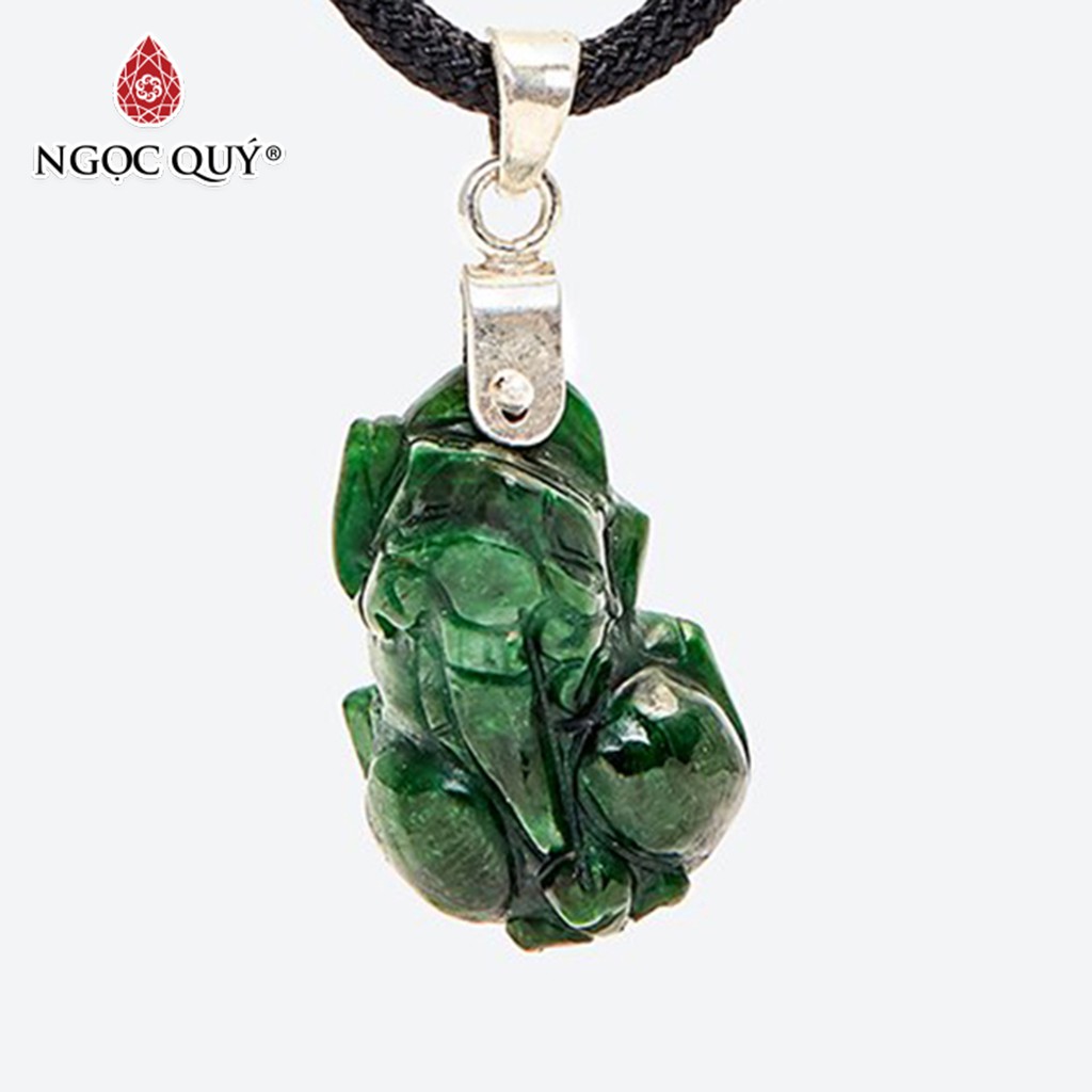 Mặt dây chuyền tỳ hưu cẩm thạch sơn thủy jadeite mệnh hỏa, mộc - Ngọc Quý