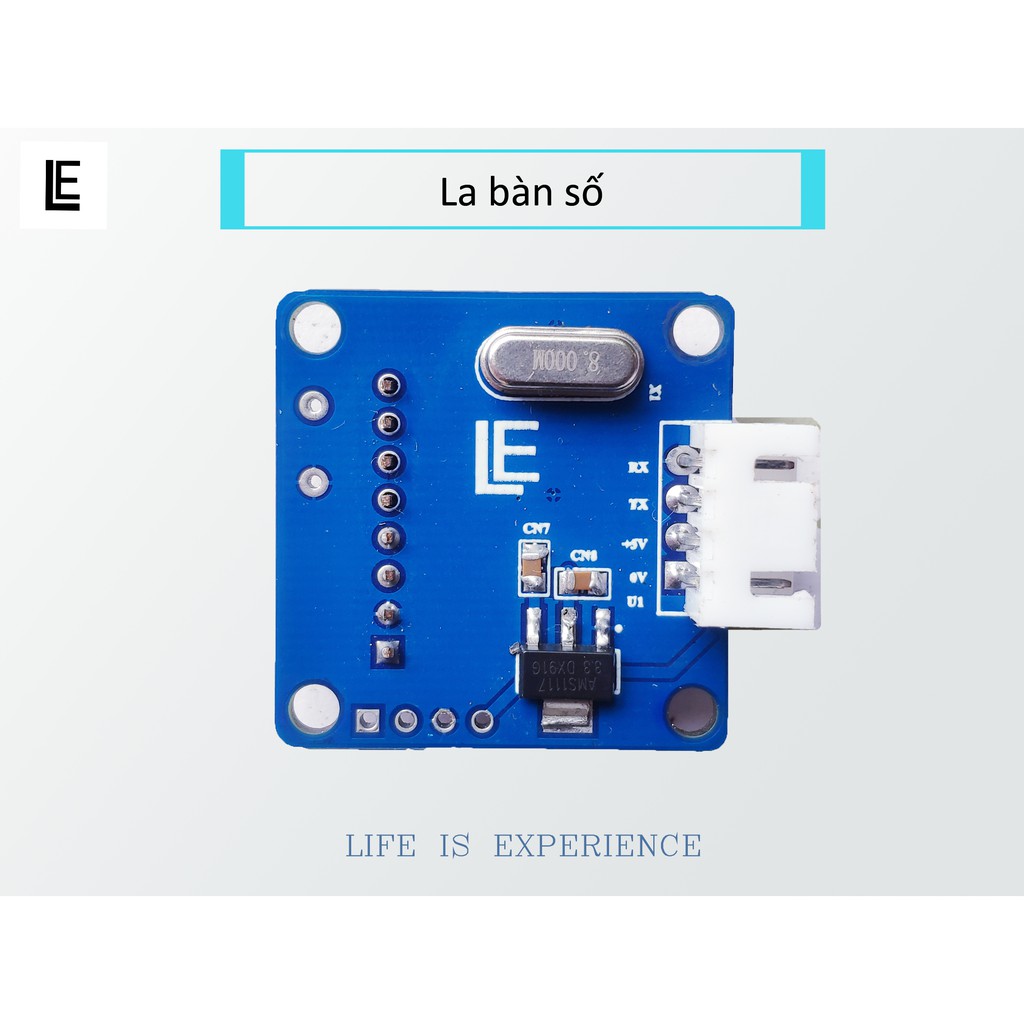 LE Digital Compass |  Module La bàn số | MPU6050 | STM32F103 | Giao tiếp qua UART | Robocon