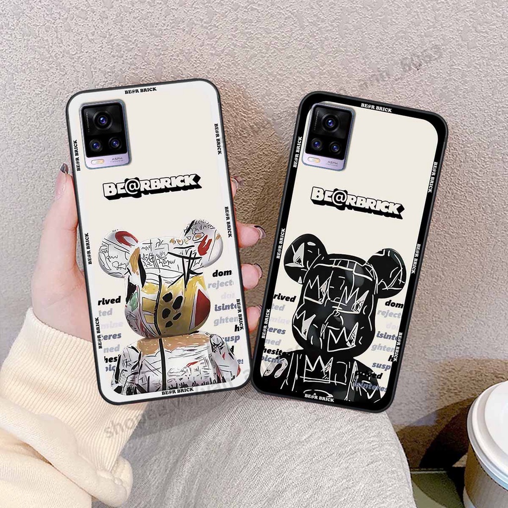 Ốp Vivo V20 be@r brick mars thời trang, ốp lưng điện thoại viền dẻo siêu chất