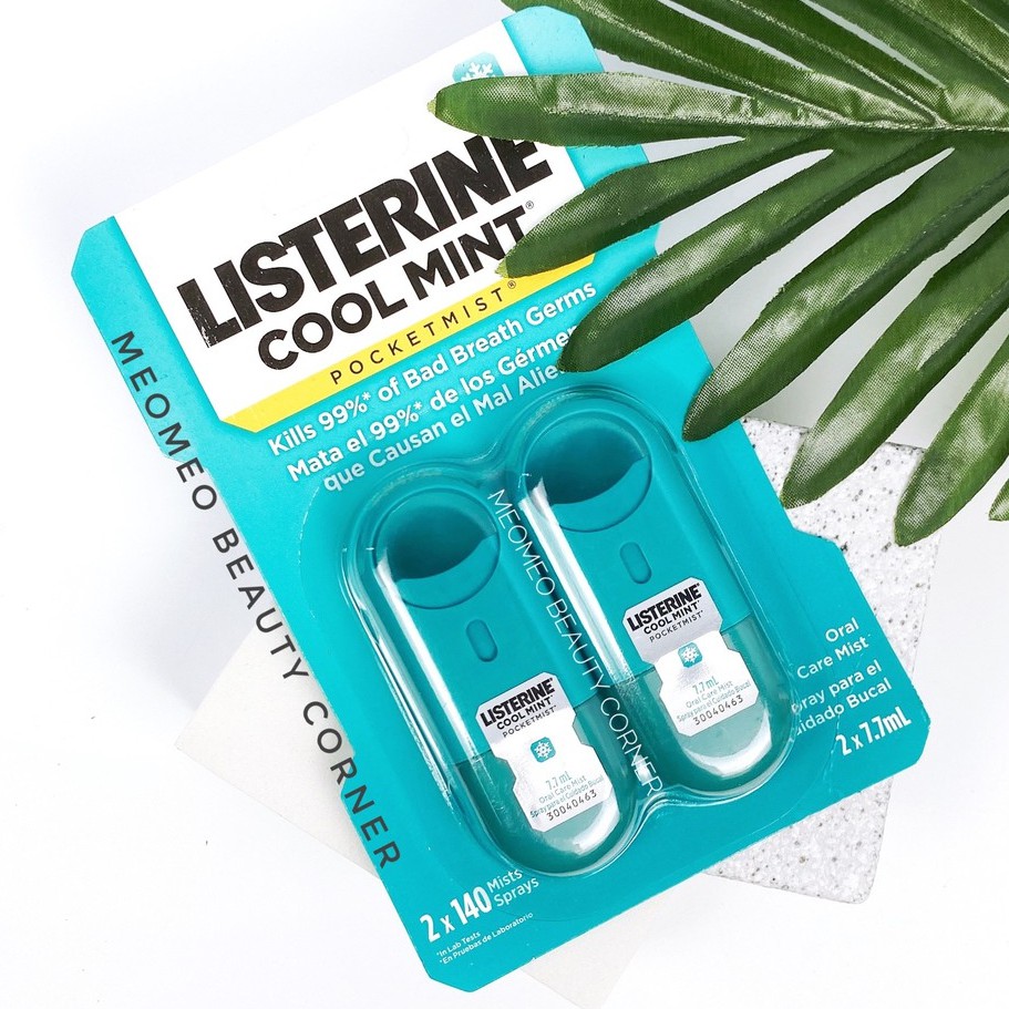 Xịt thơm miệng Listerine Cool Mint Mỹ