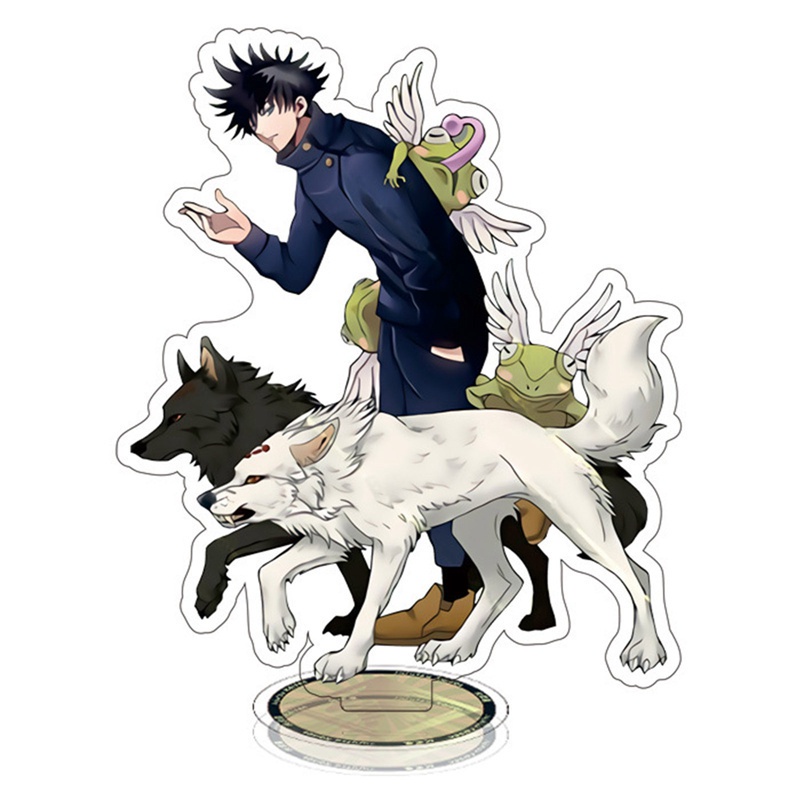 Mô hình acrylic nhân vật phim hoạt hình Anime Jujutsu Kaisen Gojo Satoru Fushiguro Megumi kèm đế đỡ