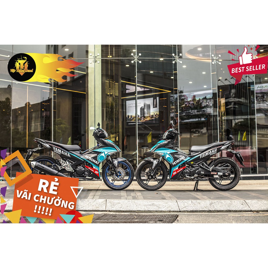 Tem Trùm Exciter 150 Petronas Xanh Đen Hot Nhất