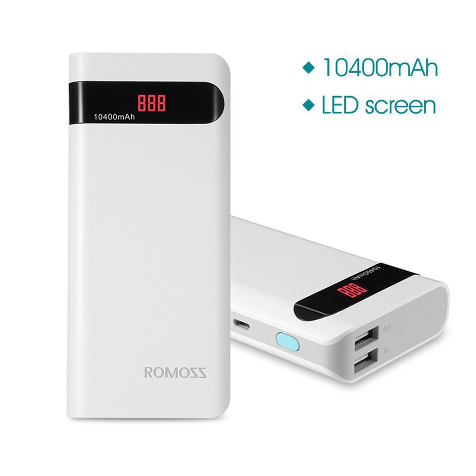 (CHUYÊN GIÁ SỈ) (CHUYÊN SỈ LẺ) (CÓ LED - 2 USB) SẠC DỰ PHÒNG ROMOSS SENSE 4P 10.400MAH (GIÁ RẺ) (SIÊU RẺ) (SALE)