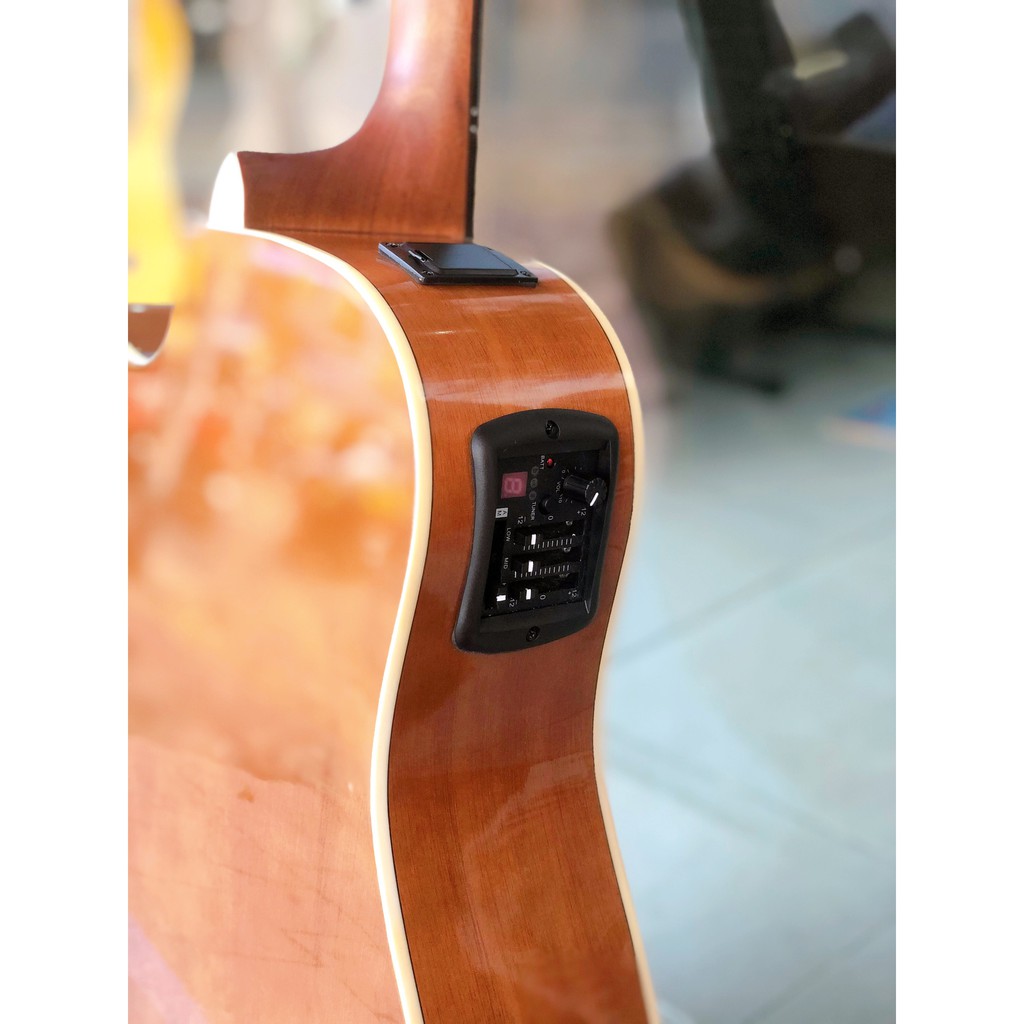 Đàn guitar Yamaha F370CEQ, tặng kèm phụ kiện đàn