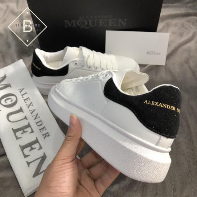 Giày mcqueen giá xưởng FREESHIP Giày Mcqueen trắng gót nhung hàng cao cấp Form dành cho cả nam nữ