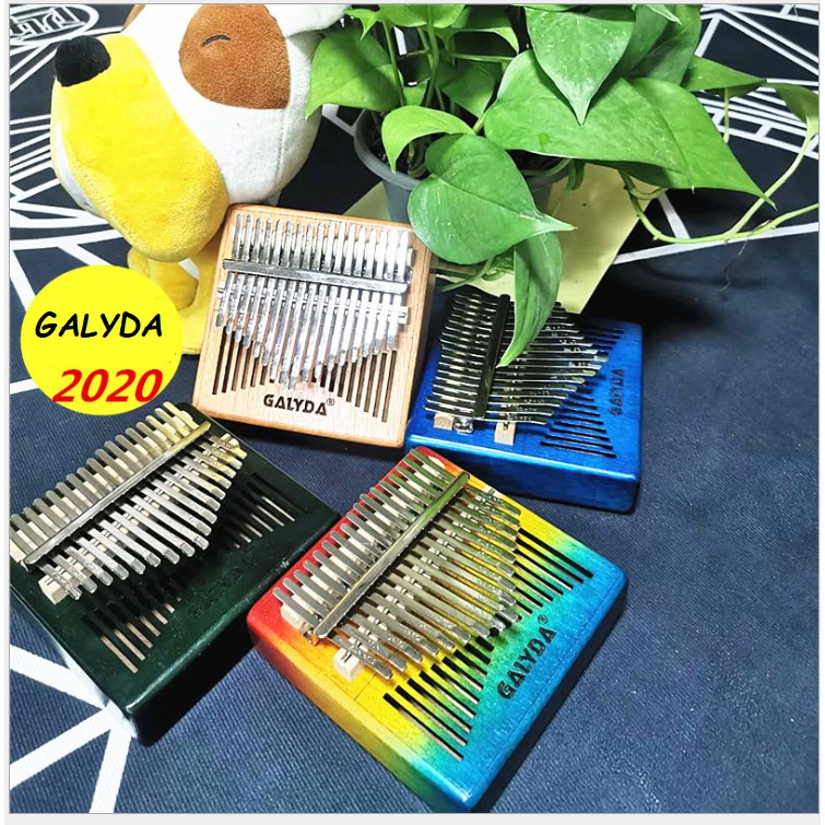 Có sẵn [Mẫu mới] Đàn kalimba 17 phím GALYDA-17M0012 âm vang phím chuẩn