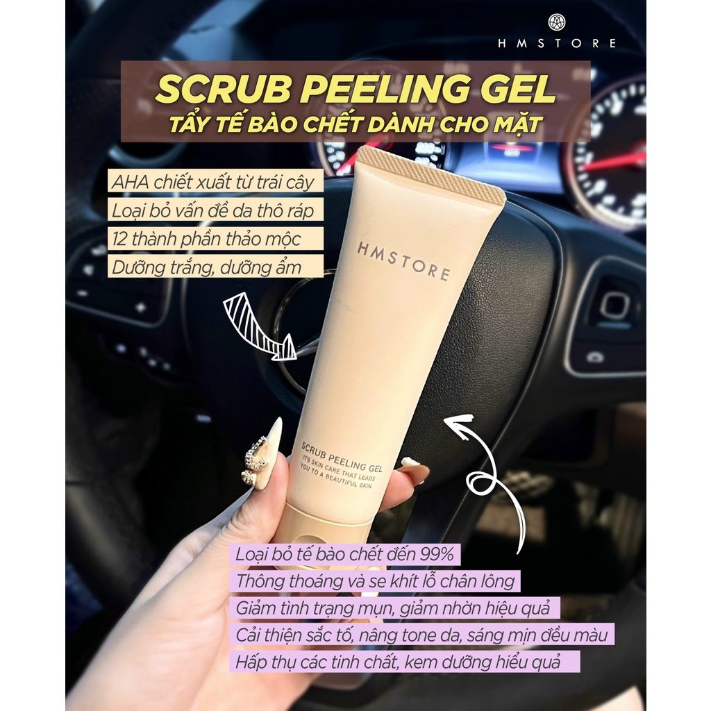 Combo Tẩy Da Chết Mặt &amp; Body HM STORE - Scrub Peeling Skin 400ML