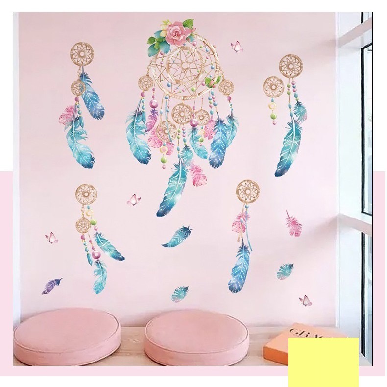 Tranh decal dán tường trang trí decor phòng ngủ DREAM CATCHER siêu đáng yêu - Decal dán tường phòng khách️