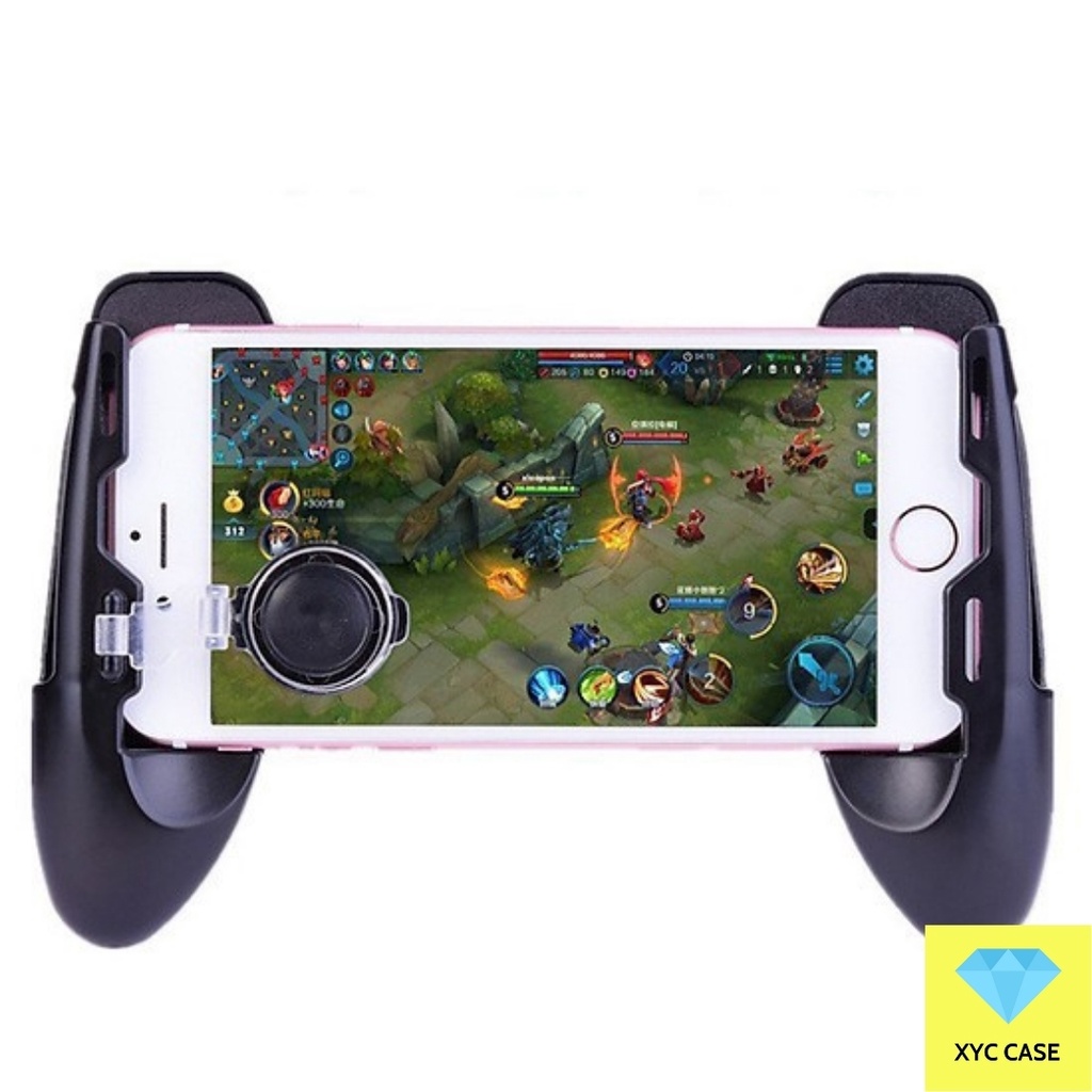 Tay Cầm Chơi Game PUBG, Liên Quân 5 in 1 Dùng Cho Điện Thoại 4.5 - 6.5 inch