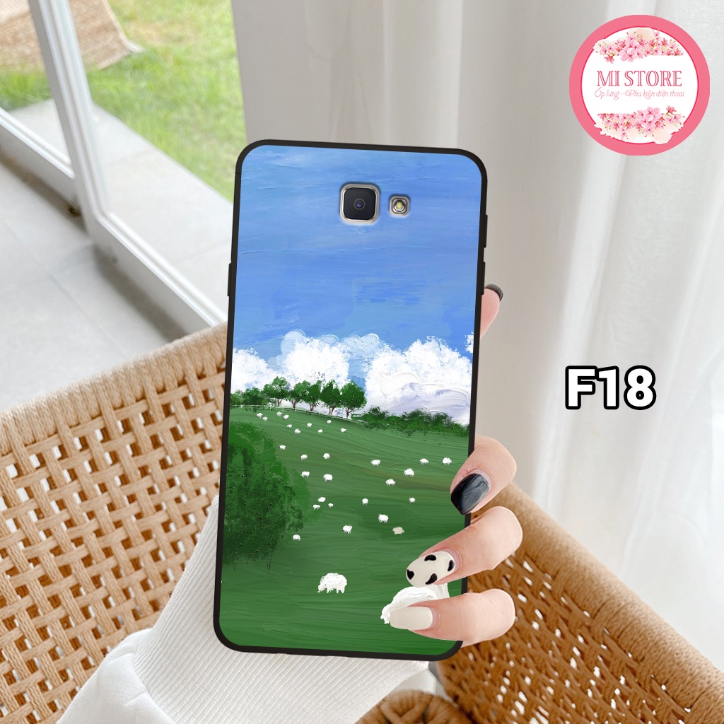 Ốp lưng điện thoại SAMSUNG J5 PRIME/ J7 PRIME/ J4 PRIME/ J4 PLUS/ J4 CORE in hình cánh đồng hoa nhẹ nhàng, vintage