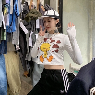 Áo Croptop Tay Dài Thời Trang Mùa Hè Cho Nữ