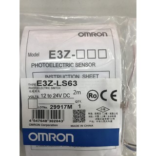 Cảm biến quang omron E3Z-LS63