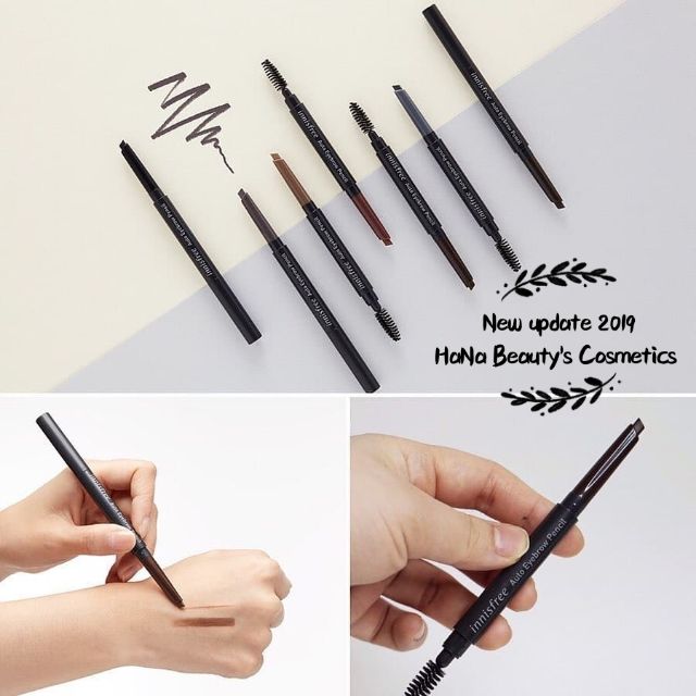 [ New 2019 ] - Chì Kẻ Mày 02 Đầu Innisfree Auto Eyebrow Pencil