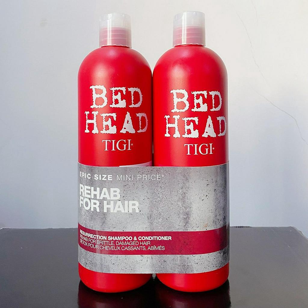 Dầu Gội Xả Tigi Đỏ Bed Head Phục Hồi Cấp Độ 3 - 750ml Cặp Dầu Gội Đầu Xả Phục Hồi Tóc Hư Tổn