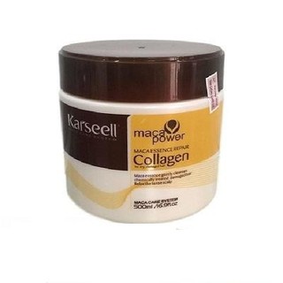 Hấp dầu phục hồi tóc hư tổn collagen maca karseell hủ 500ml