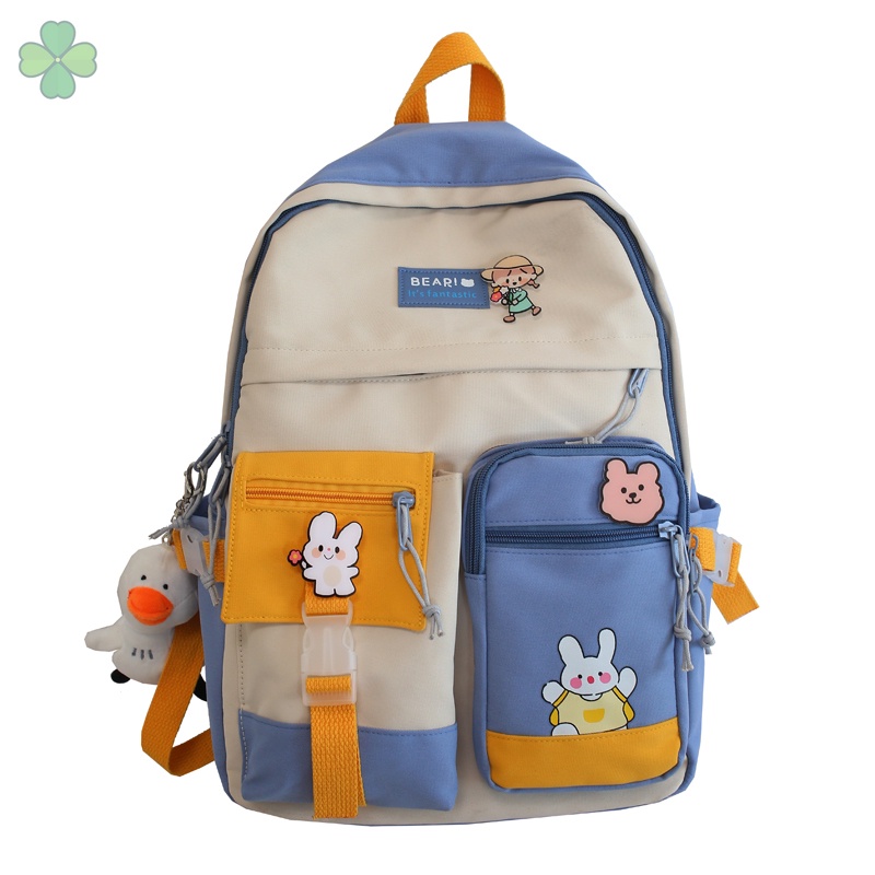 Ba Lô Đi Học Màu Sắc Trẻ Trung Với Khóa Cài Chống Thấm Nước 2022 Cho Nữ