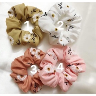 Dây buộc tóc Scrunchies hoa cúc