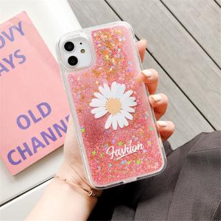 Clear soft quiksand daisy phone case for oppo k5 reno2z realmex reno f11 pro f9 f7