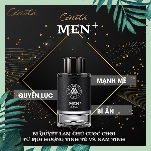 Nước hoa nam Cénota men plus 100ml, nước hoa nam tính quyến rũ