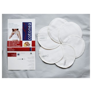 COTONEA Set 6 miếng lót thấm sữa organic cotton giặt được