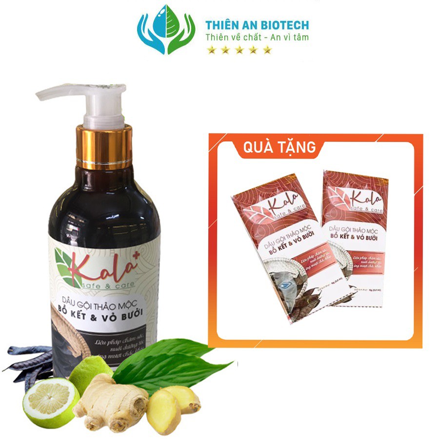 DẦU GỘI THẢO MỘC KALA (CHIẾT XUẤT BỒ KẾT VÀ VỎ BƯỞI)