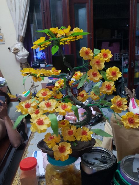 Cây mai vàng giả trang trí tết