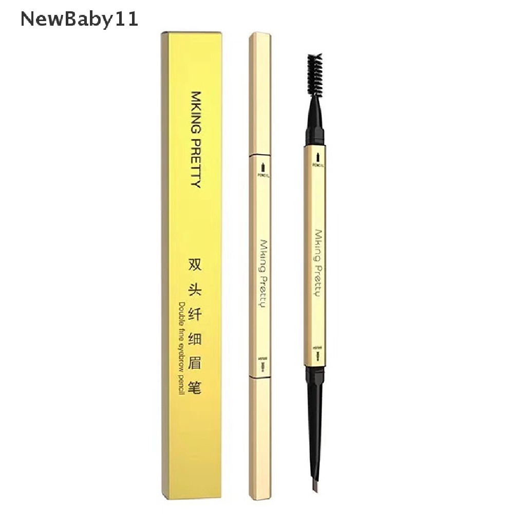 Bút kẻ lông mày hai đầu tam giác siêu mịn chống thấm nước với 5 màu lựa chọn | BigBuy360 - bigbuy360.vn