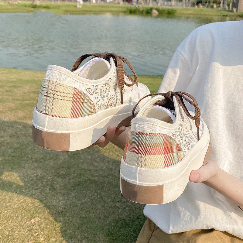 Giày Thể Thao Vải canvas Thời Trang Mới Năm 2021 Cho Nữ