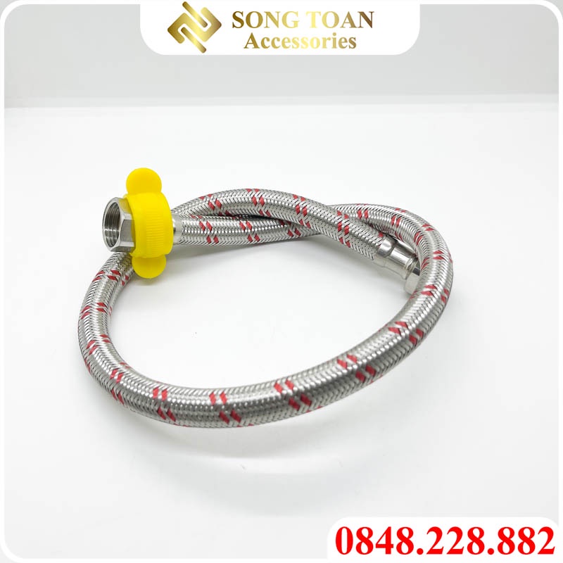 Dây Cấp & Dẫn Nước - Phù Hợp Nguồn Nước Nóng & Lạnh - Chất Liệu Inox 304 Có Bước Ren 21 Thông Dụng Các Thiết Bị VN