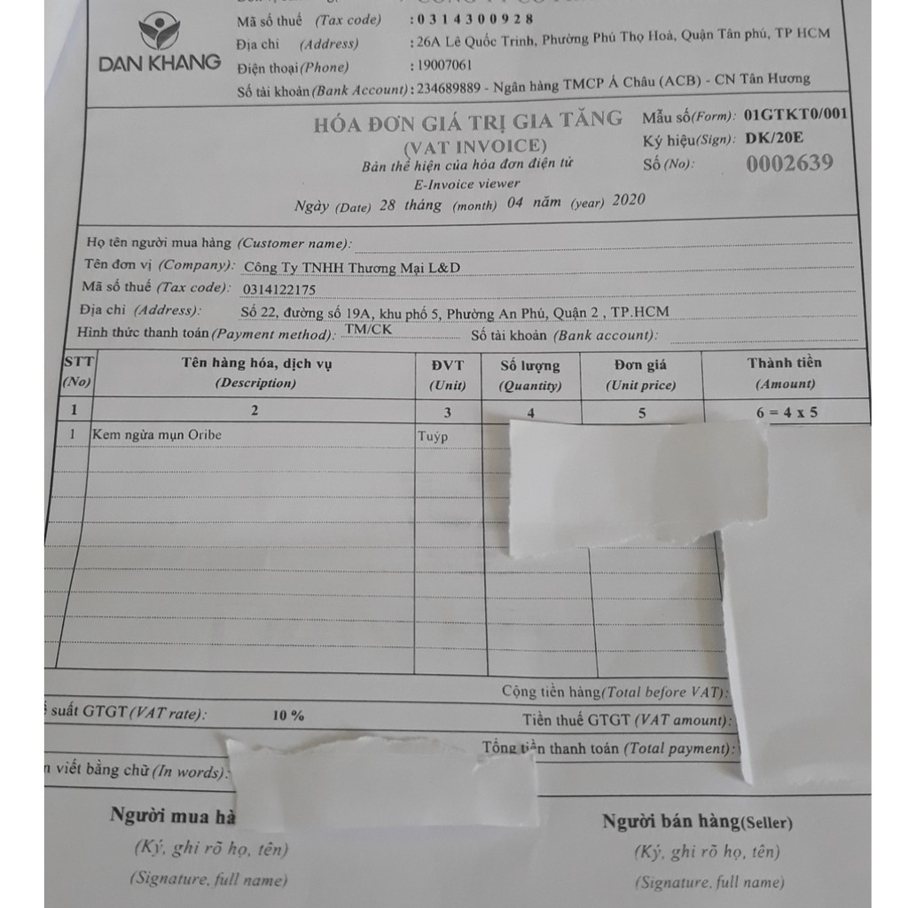 Kem Bôi Mụn Oribe Anti Acne Cream 20g | BigBuy360 - bigbuy360.vn