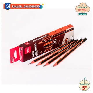 Sỉ 12 chiếc bút chì gỗ 2B đẹp sẵn