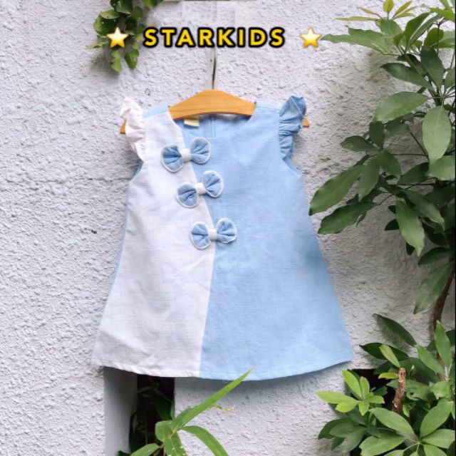 Size 8-42kg chính hãng STARKIDS | Mẫu đầm chữ suông cho bé gái siêu đáng yêu