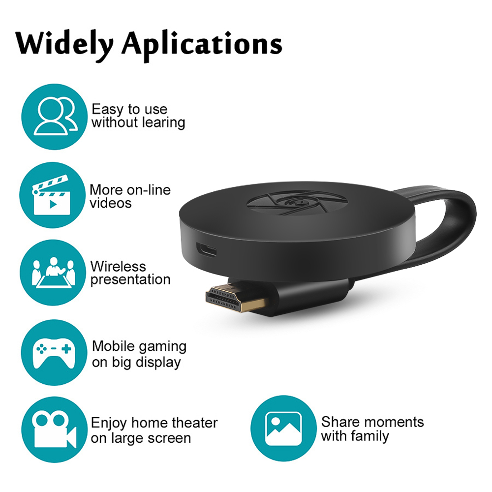 Dongle / Receptor / Hdmi De Tv Mirascreen G2 Anycast Crome Cast / Hdmi Wifi