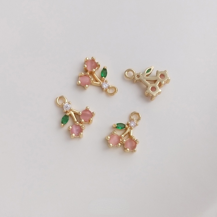 Mặt Dây Chuyền Đồng 14K Hình Trái Cây Màu Sắc Đa Dạng