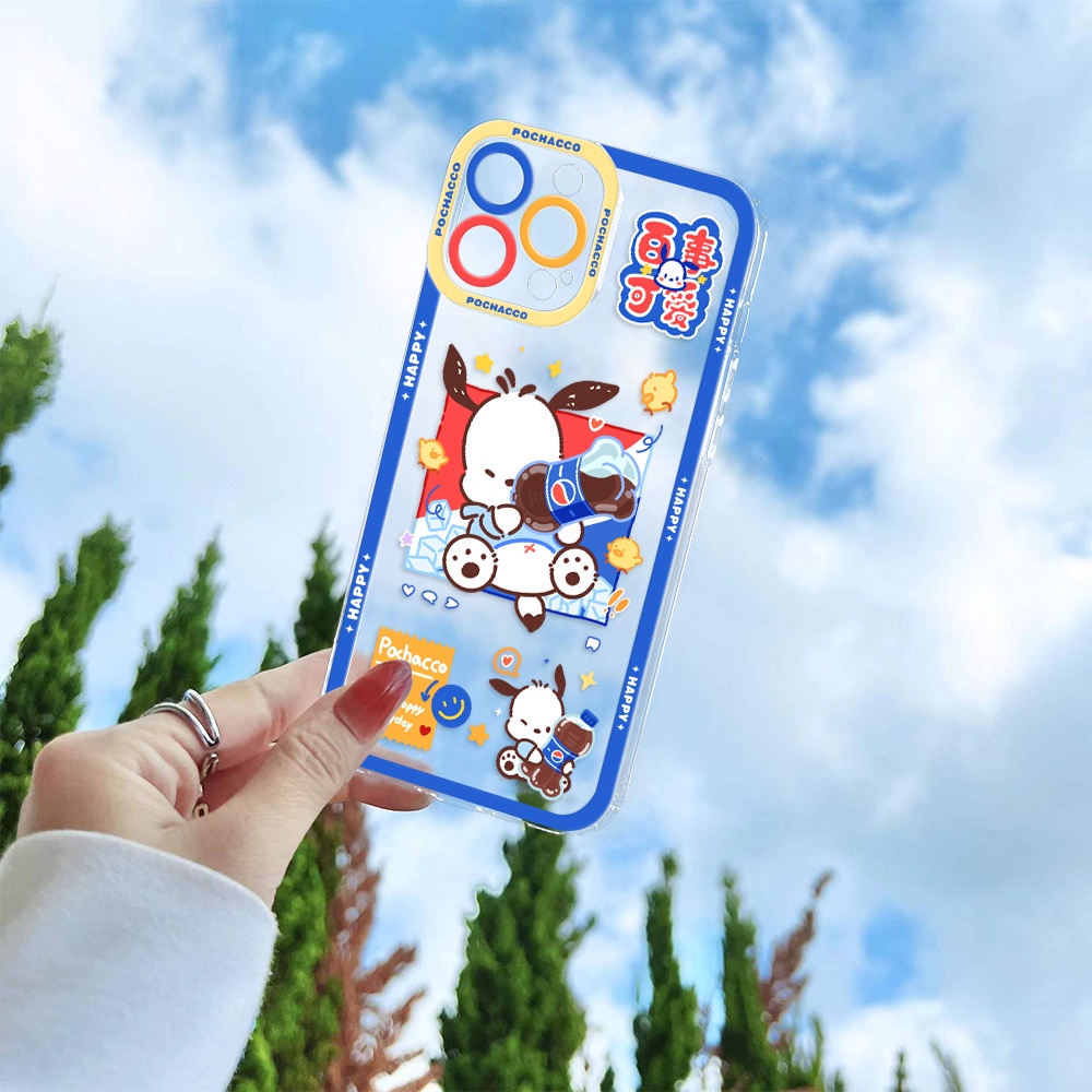 Ốp Điện Thoại Tpu Mềm Chống Sốc In Hình Cún Pochacco Cho iPhone 11 12 13 pro max XS X XR XSMax 7 8 6 6s plus SE 2020