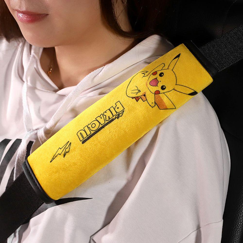 1 Vỏ Bọc Dây Đai An Toàn Hình Pikachu Trang Trí Cho Xe Hơi