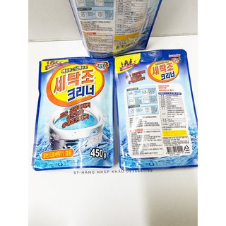 Bột Tẩy Lồng Máy giặt siêu sạch Vệ sinh máy giặt quần áo Hàn Quốc 450g