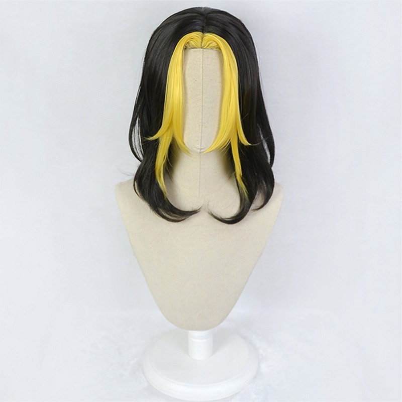 Bộ Tóc Giả Dài Màu Vàng Đen Hóa Trang Nhân Vật Hanemiya Kazutora Trong Phim Hoạt Hình Tokyo Revengers Hanemiya