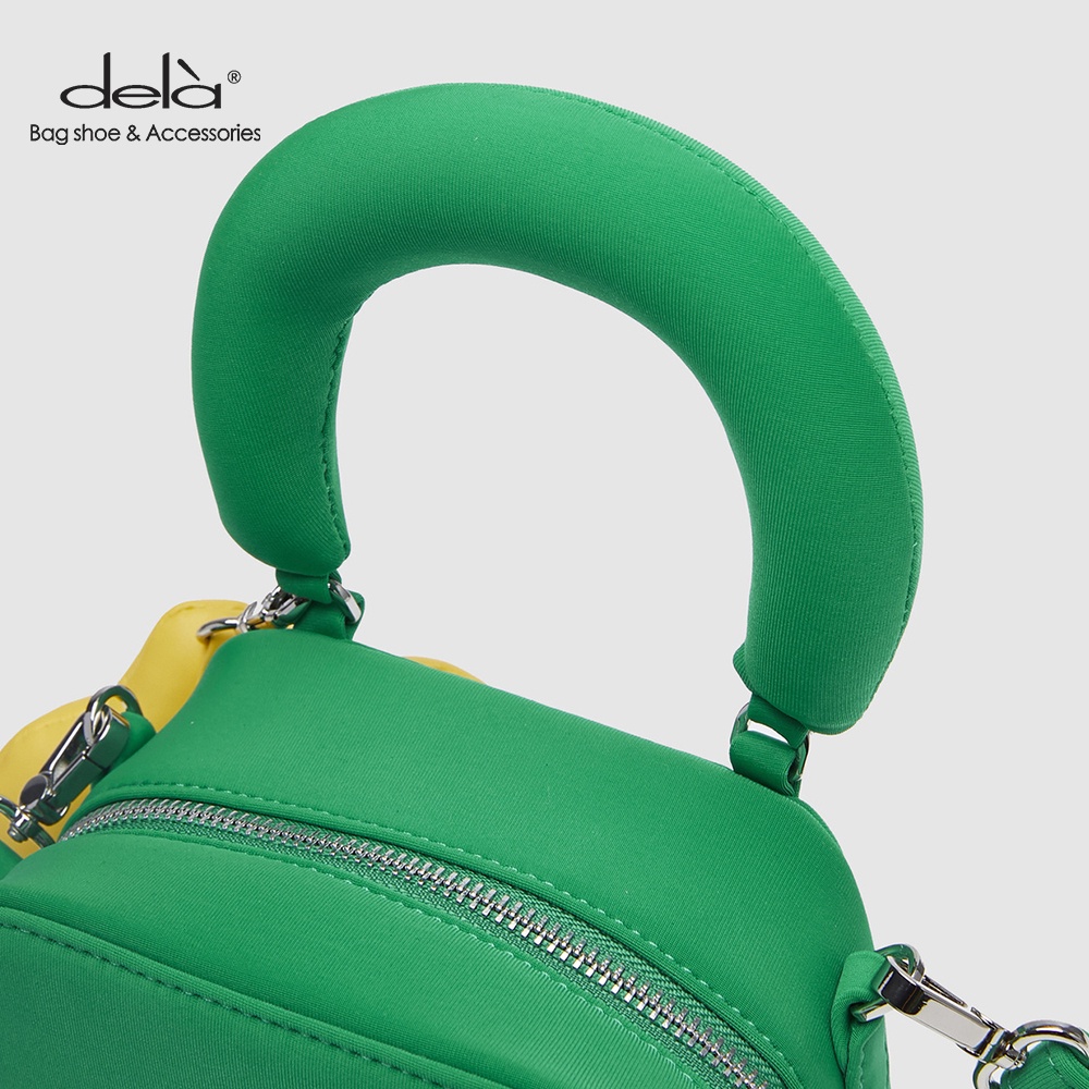 Dela Túi Đeo Vai Hình Vuông Nhỏ Màu Xanh Lá In Họa Tiết Mặt Cười Thời Trang Mùa Hè Cho Nữ 2022