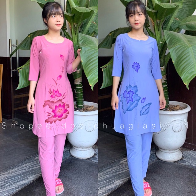 Đồ Lam Đi Chùa # Cách Tân Nút Ngọc # Đồ Bộ Nữ # Quần Áo