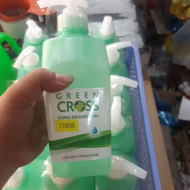Nước rửa tay Green Cross 500ml trà xanh