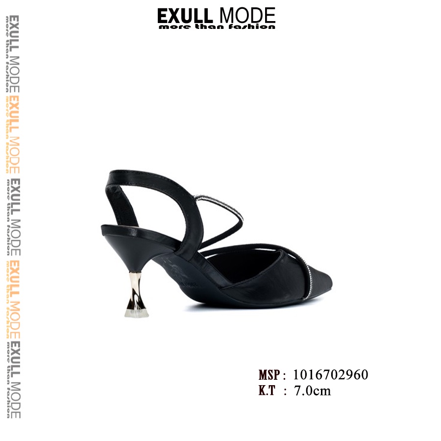 Giày Cao Gót Bít Mũi -Exull Mode quai ngang 7P hở gót cách điệu duyên dáng, giày chính hãng chất liệu cao cấp 1016702960